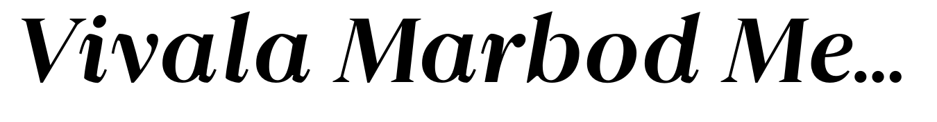 Vivala Marbod Medium Italic